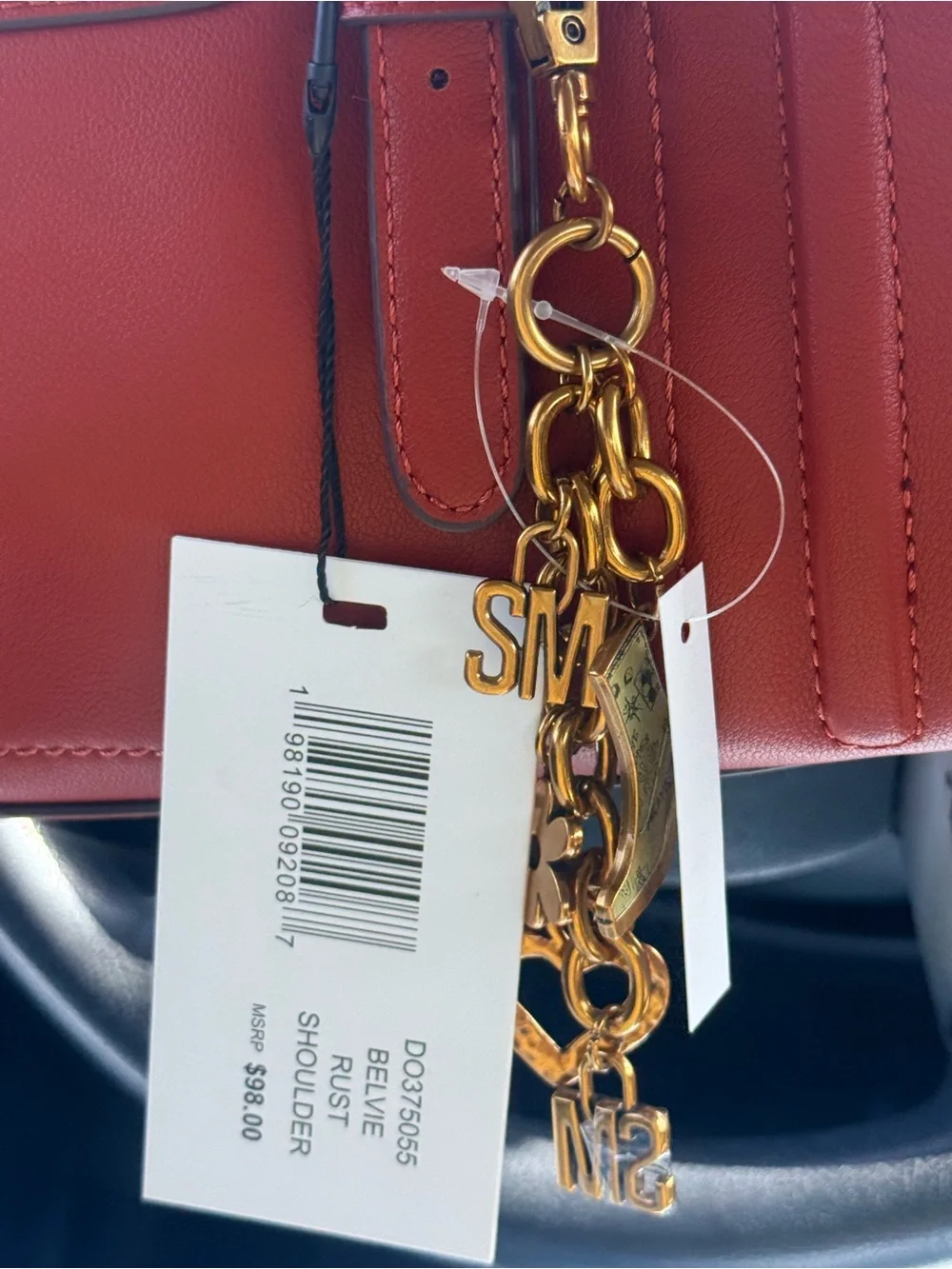 Steve Madden Belvie Rust Shoulder Bag NWT